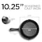 Commercial Chef 10.25'' Preseasoned Cast Iron Skillet, Cast Iron Pan with Dual Pour Spouts CHFS1025 - alternate 2
